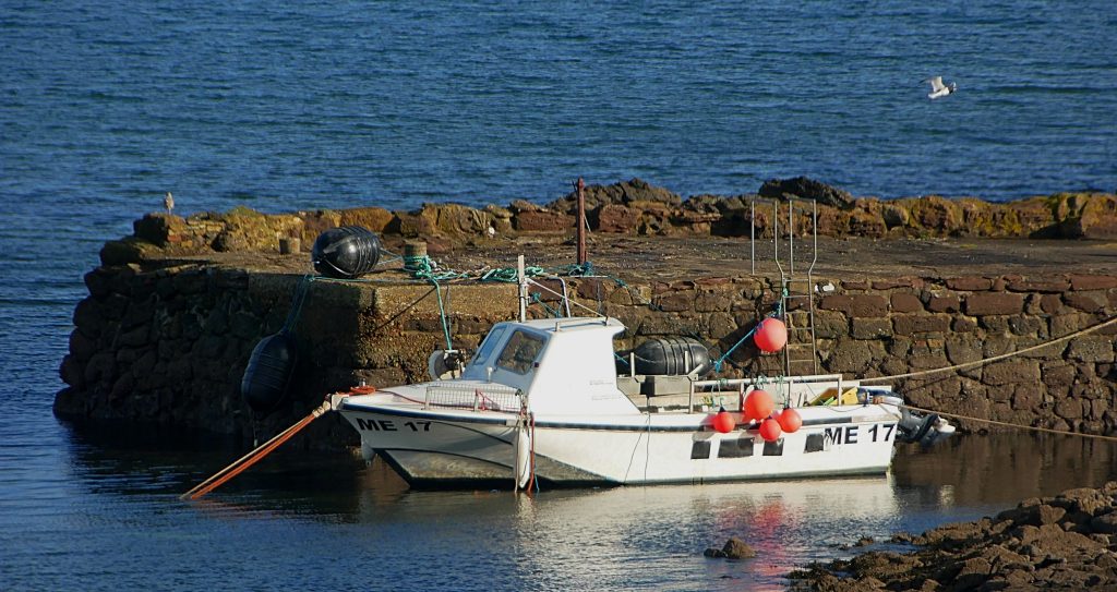 Kilchattan Bay boat at the pier